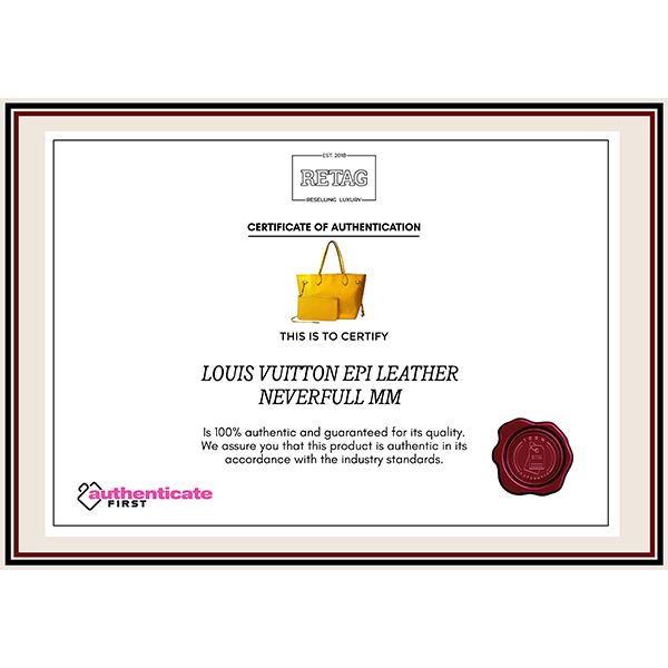 Louis Vuitton Epi Leather Neverfull Mm