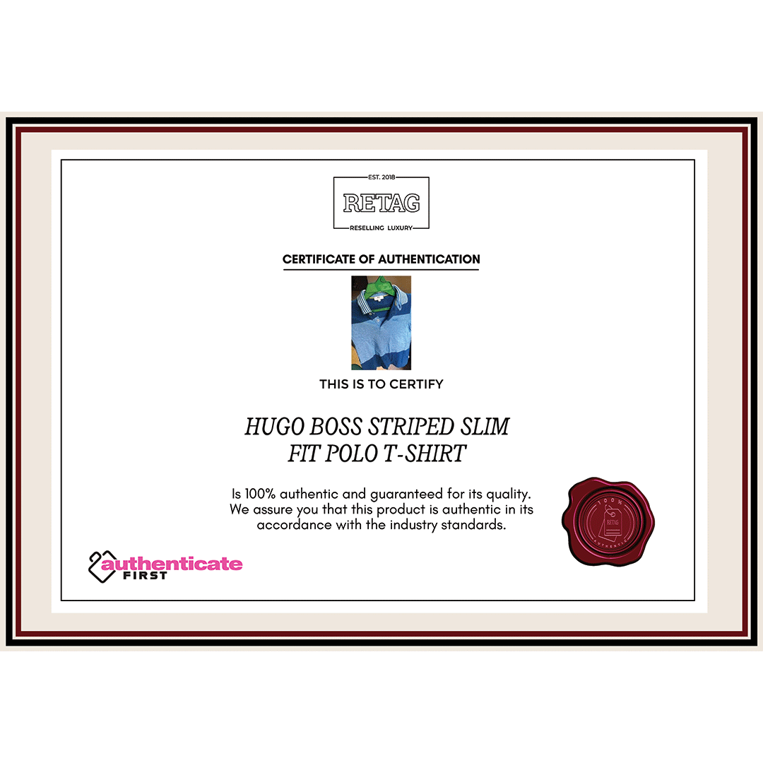 Hugo Boss Striped Slim Fit Polo T-Shirt