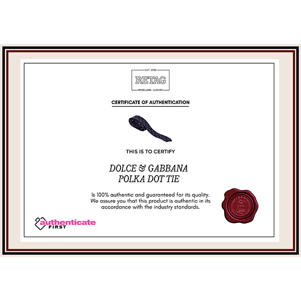 Dolce & Gabbana Polka Dot Tie