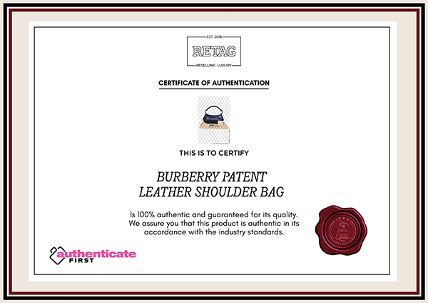 Burberry Patent Leather Shoulder Bag