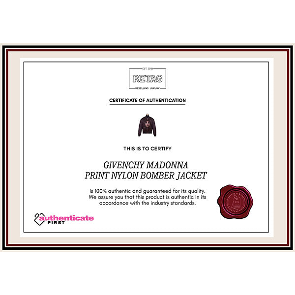 Givenchy Madonna Print Nylon Bomber Jacket