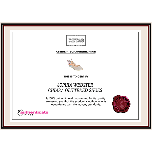 Sophia Webster Chiara Glittered Shoes