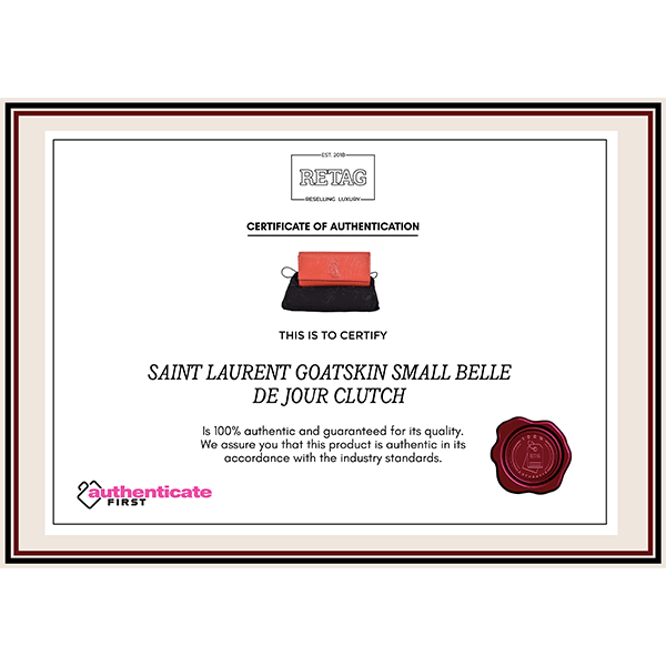 Saint Laurent Goatskin Small Belle De Jour Clutch