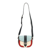 Coach Georgie Saddle Colorblock Leather Crossbody