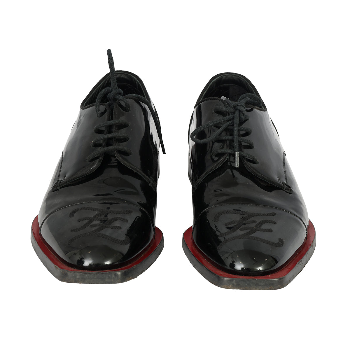FENDI EU – 40 ROMA LEATHER FORMAL SHOES