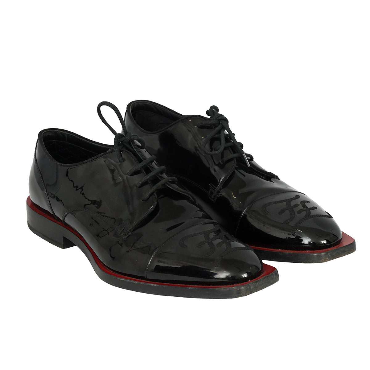 FENDI EU – 40 ROMA LEATHER FORMAL SHOES