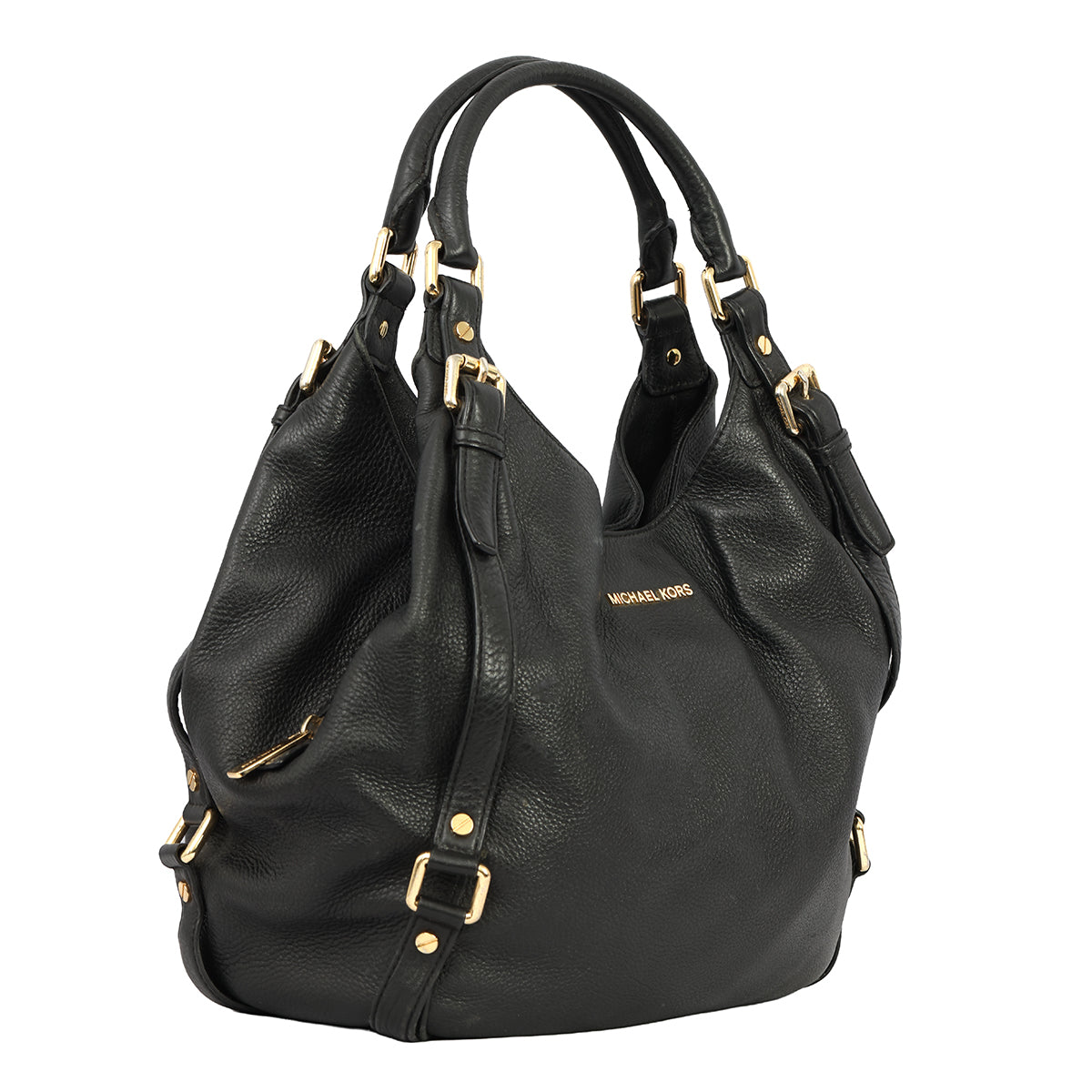 MICHAEL KORS BLACK BEDFORD HOBO BAG