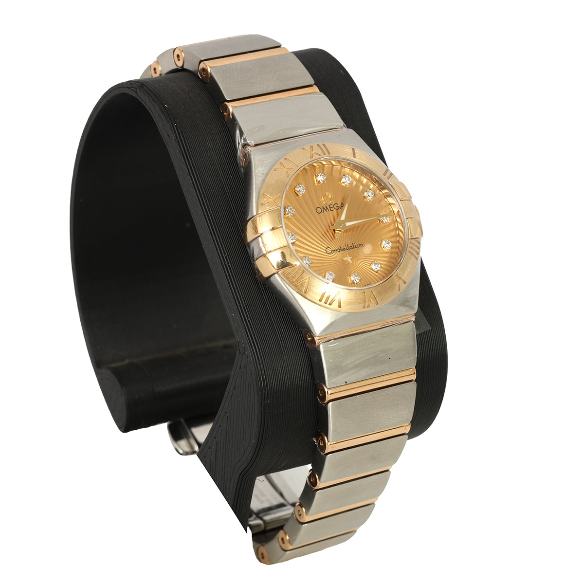 OMEGA CONSTELLATION 24MM DIAMOND QUARTZ GOLD
