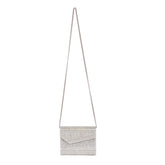 JIMMY CHOO SILVER GLITTER CANDY CLUTCH