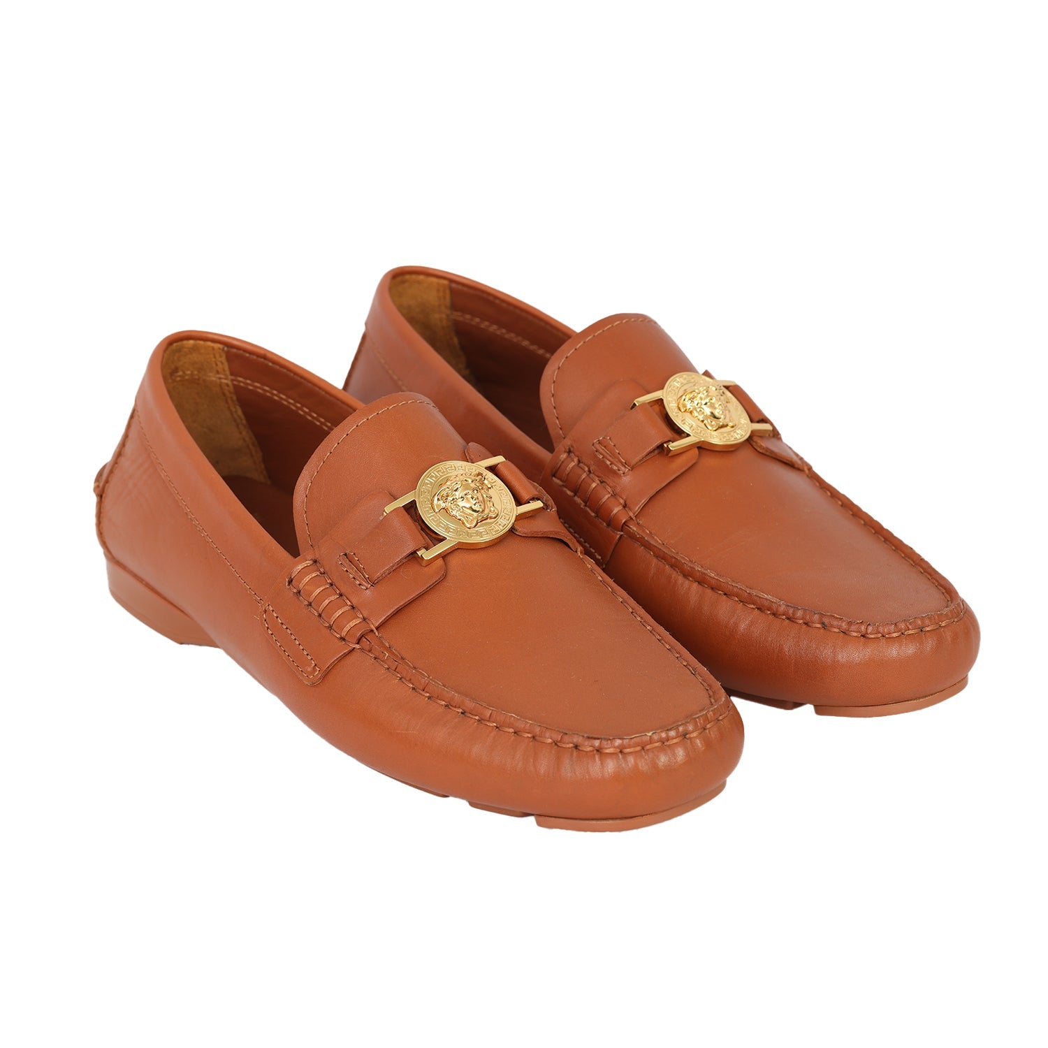 VERSACE EU:40 MEDUSA CAR SHOES LOAFERS