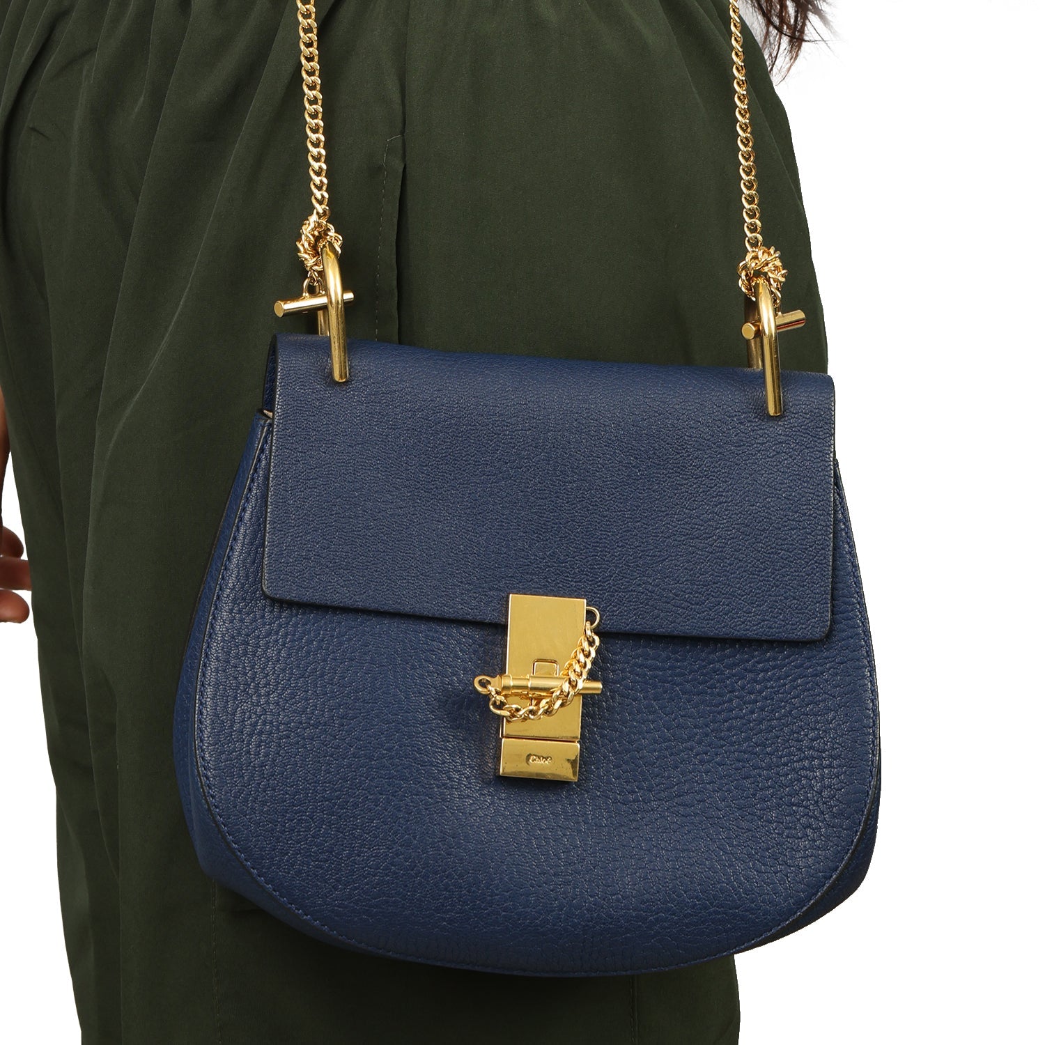 CHLOE DREW LEATHER SHOULDER BAG