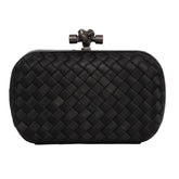 BOTTEGA VENETA INTRECCIATO WOVEN KNOT CLUTCH