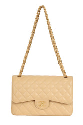 Chanel Classic Jumbo Caviar Leather Double Flap Bag