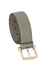 Gucci Size: 85cm/ 34inches Micro Guccissima Embossed Leather Belt