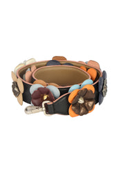 FENDI MULTICOLOUR FLOWERLAND LEATHER STRAP