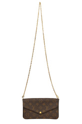 LOUIS VUITTON POCHETTE FELICIE MONOGRAM HANDBAG