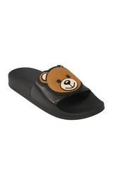 MOSCHINO SIZE EU:39 TEDDY BEAR-MOTIF SLIDES