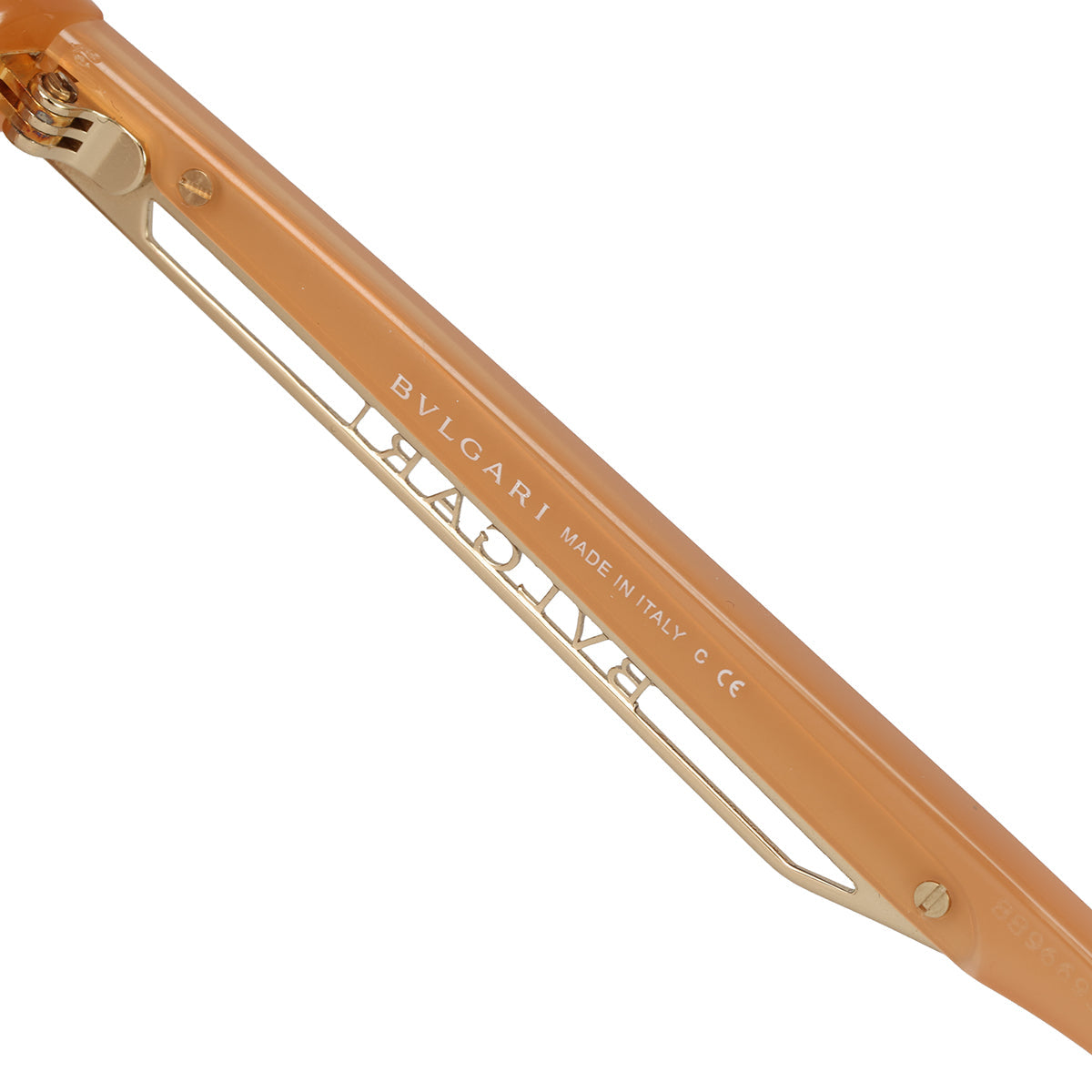 BVLGARI VOYAGE AIR ORANGE SQUARE SUNGLASSES