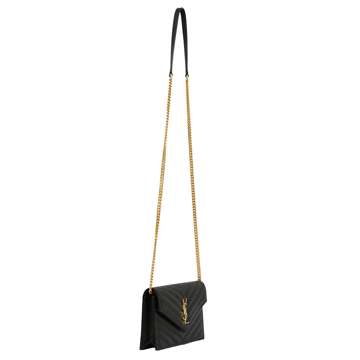YVES SAINT LAURENT CASSANDRE ENVELOPE WALLET ON CHAIN HANDBAG