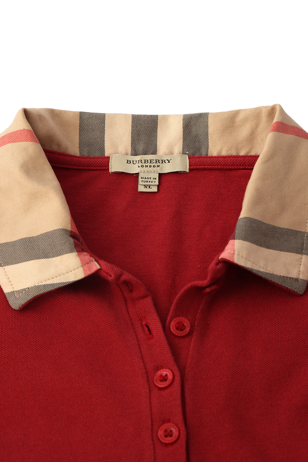 Burberry Size : XLRed Polo T Shirt
