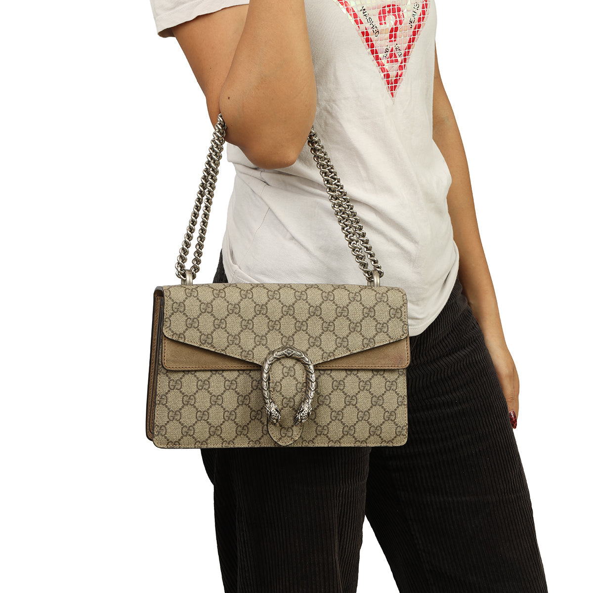 GUCCI DIONYSUS MEDIUM GG SUPREME SHOULDER BAG