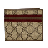 GUCCI ICONIC GG SUPREME WEB-STRIPE CANVAS WALLET