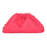 Bottega Venetta Intrecciato Hot Pink Clutch
