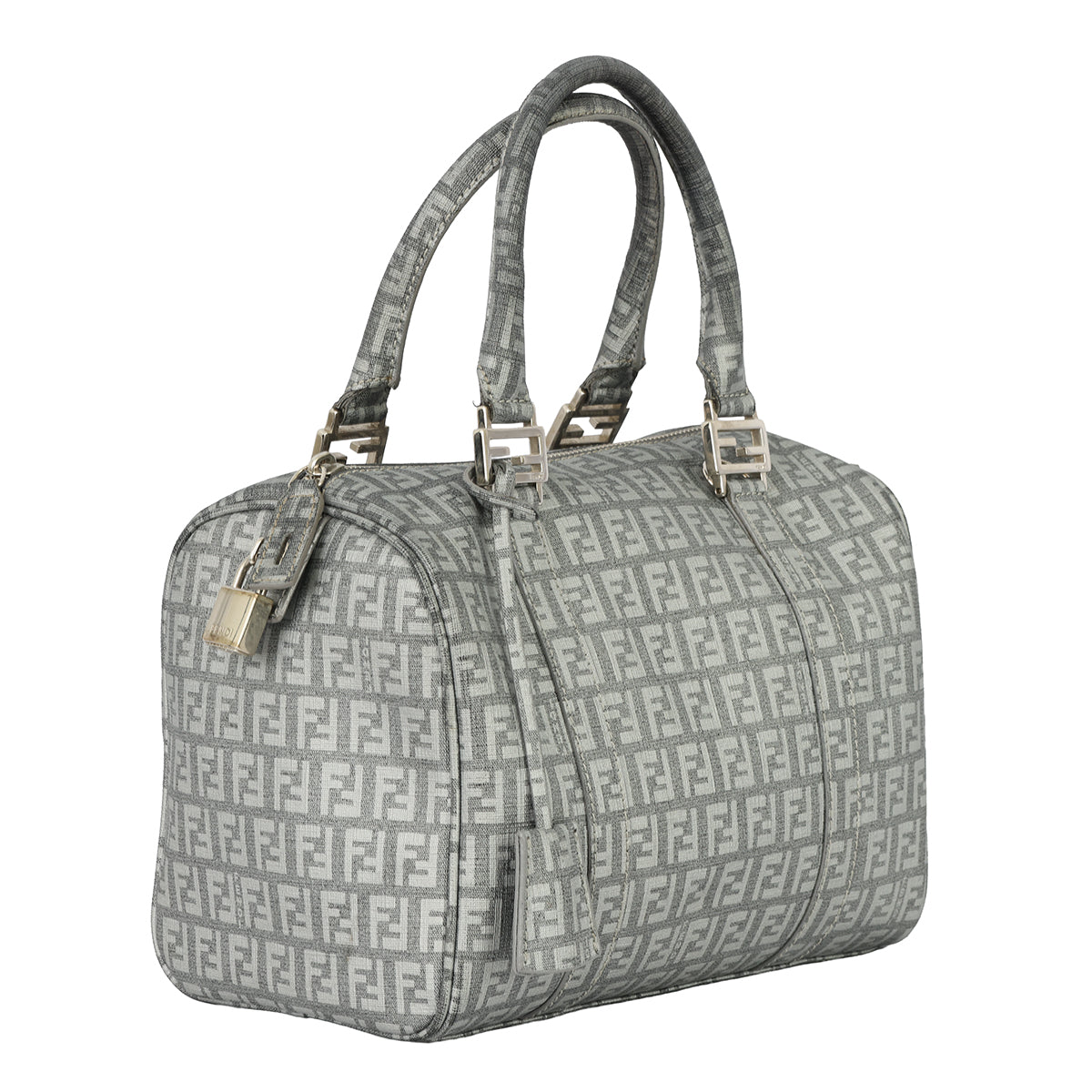 FENDI FOREVER BAULETTO ZUCCA BOSTON BAG