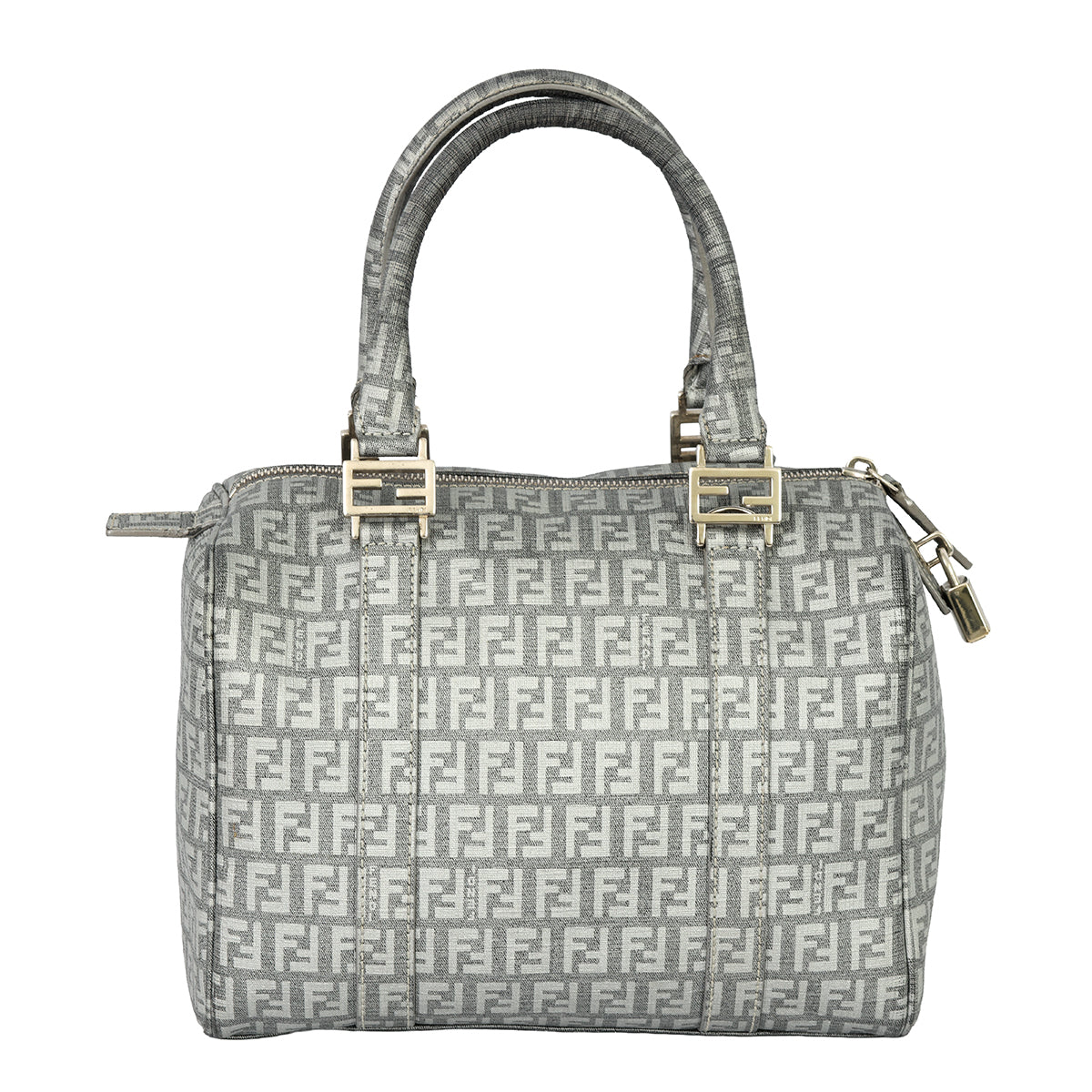 FENDI FOREVER BAULETTO ZUCCA BOSTON BAG