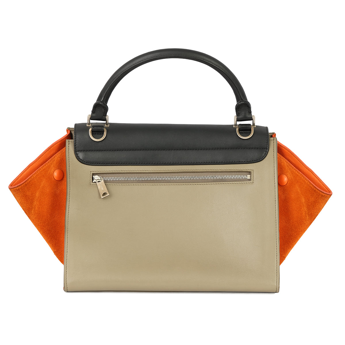 CELINE TRAPEZE SMALL TRI-COLOR HANDBAG