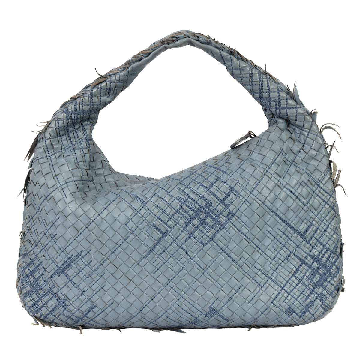 BOTTEGA VENETA LARGE INTRECCIATO LEATHER HOBO HANDBAG