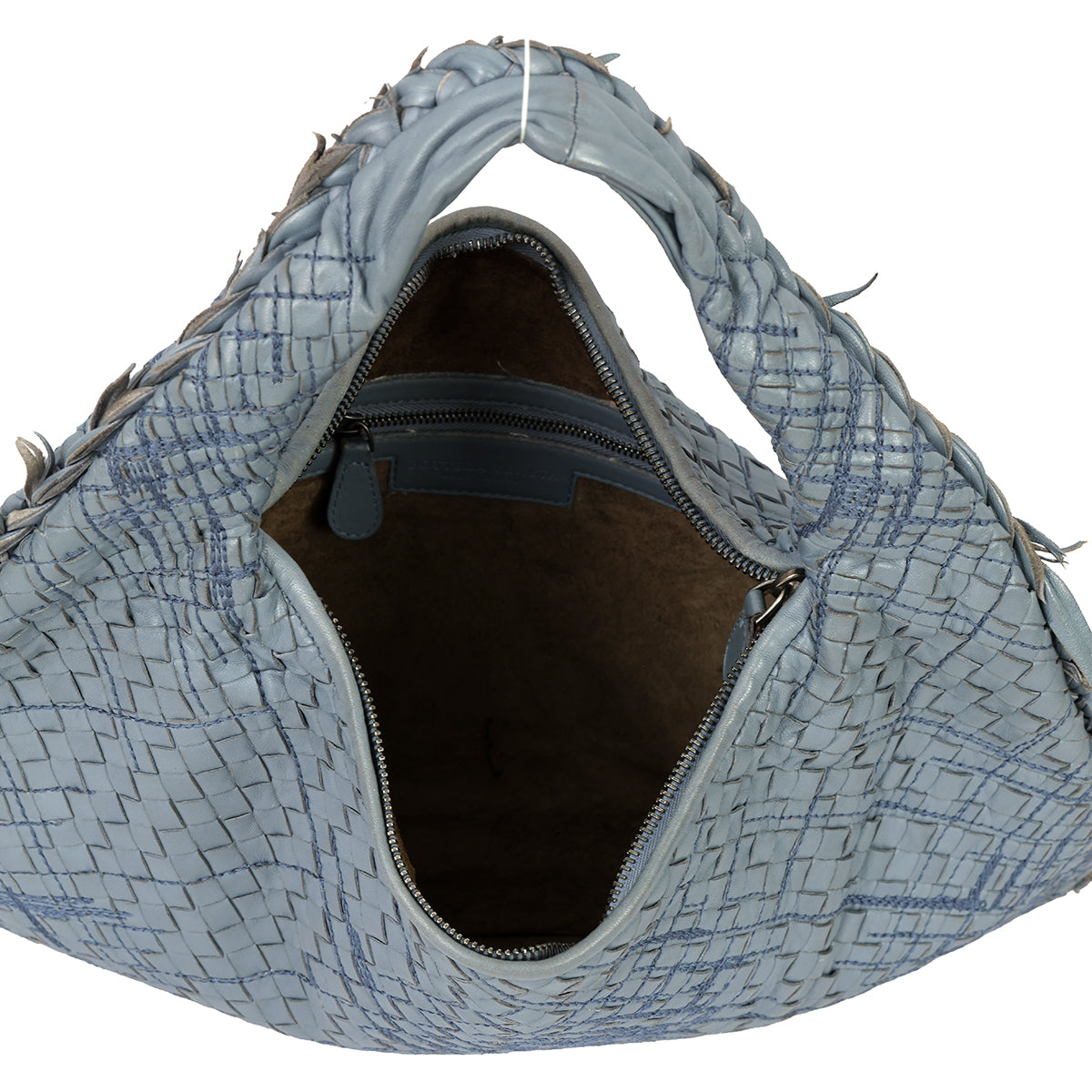 BOTTEGA VENETA LARGE INTRECCIATO LEATHER HOBO HANDBAG