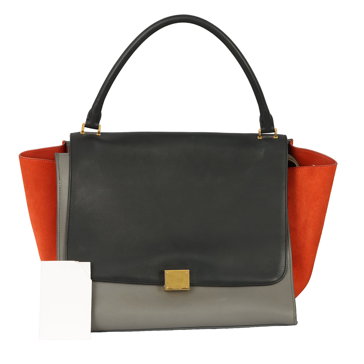 CELINE TRAPEZE LARGE TRI-COLOR HANDBAG