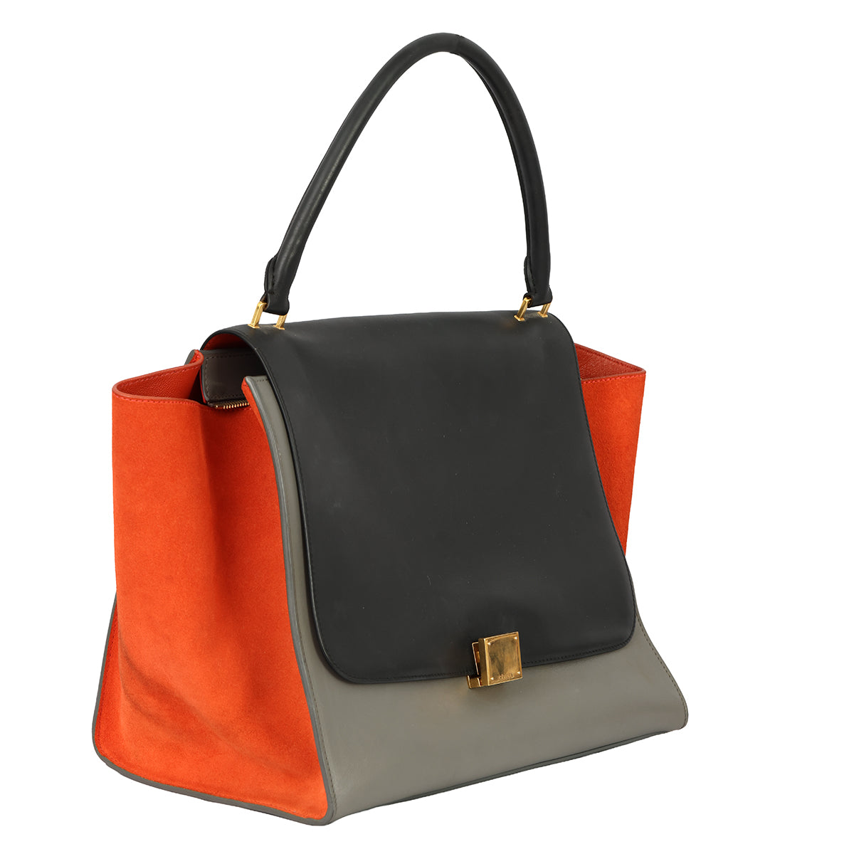 CELINE TRAPEZE LARGE TRI-COLOR HANDBAG