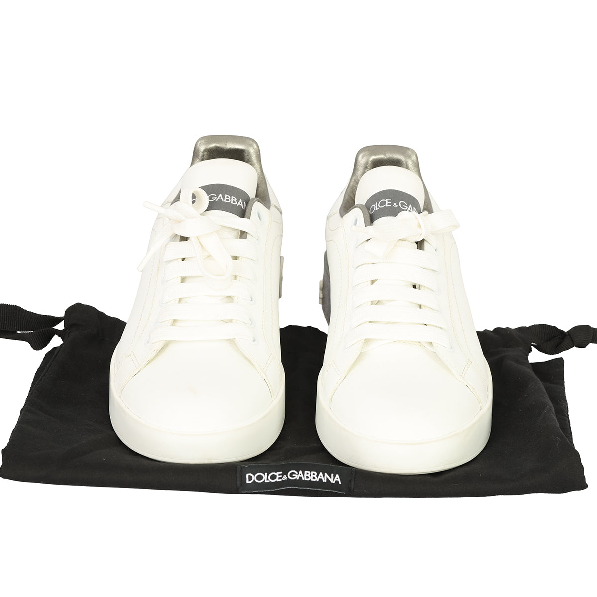 DOLCE & GABBANA SIZE EU 37 PORTFOLIO LOW-TOP SNEAKERS