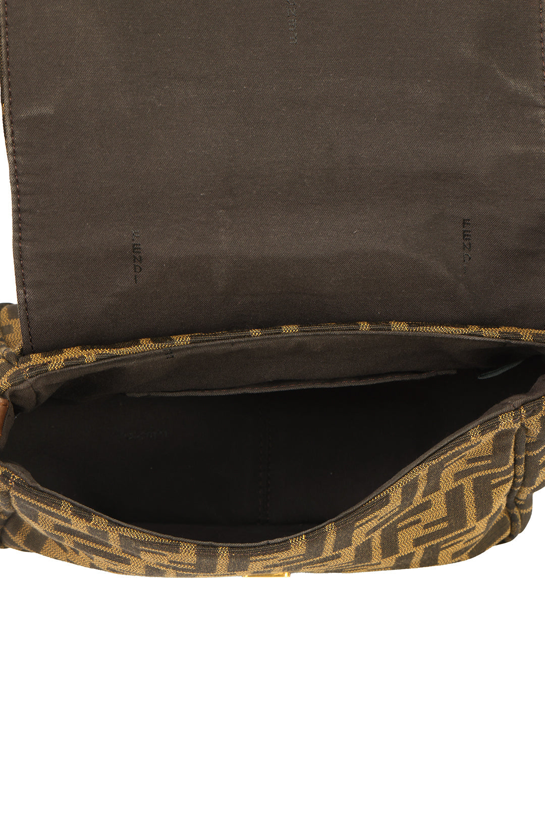 FENDI TABACCO ZUCCA CANVAS MONOGRAM CROSSBODY BAG