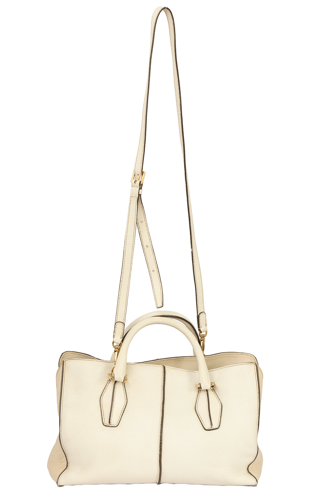 TOD’S D- CUBE 2 WAY WHITE BAG