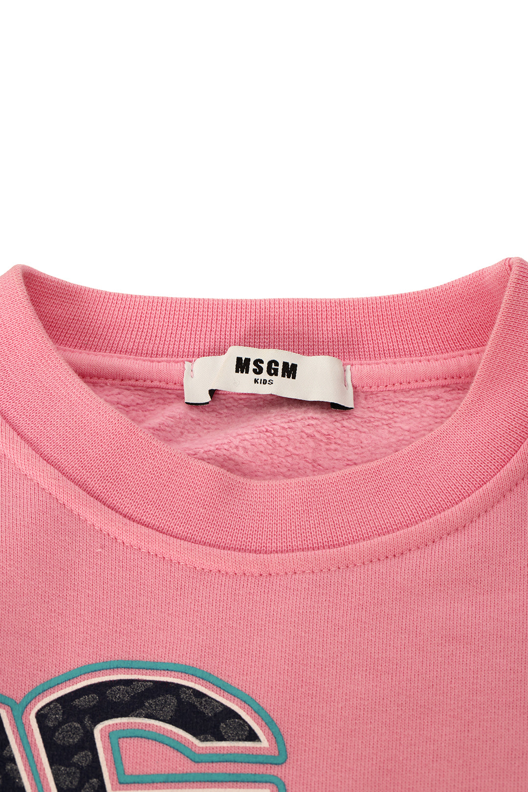MSGM SIZE: 8 YEARS LOGO-PRINT CREW NECK SWEATSHIRT