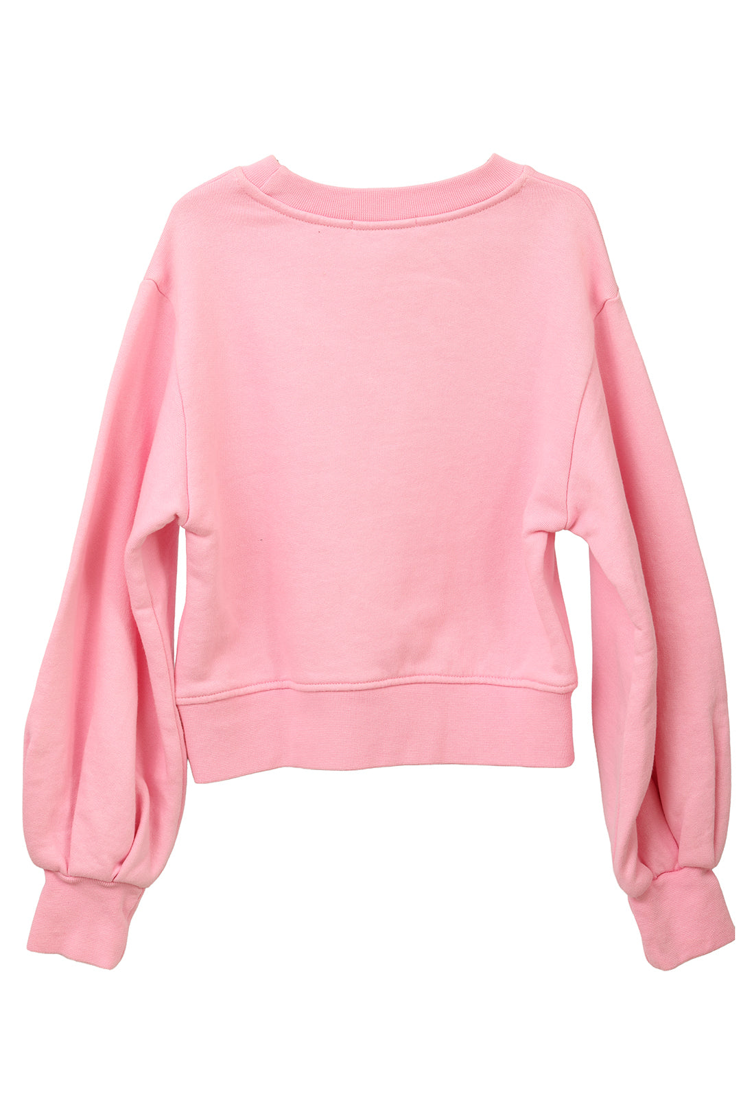 MSGM SIZE: 8 YEARS LOGO-PRINT CREW NECK SWEATSHIRT