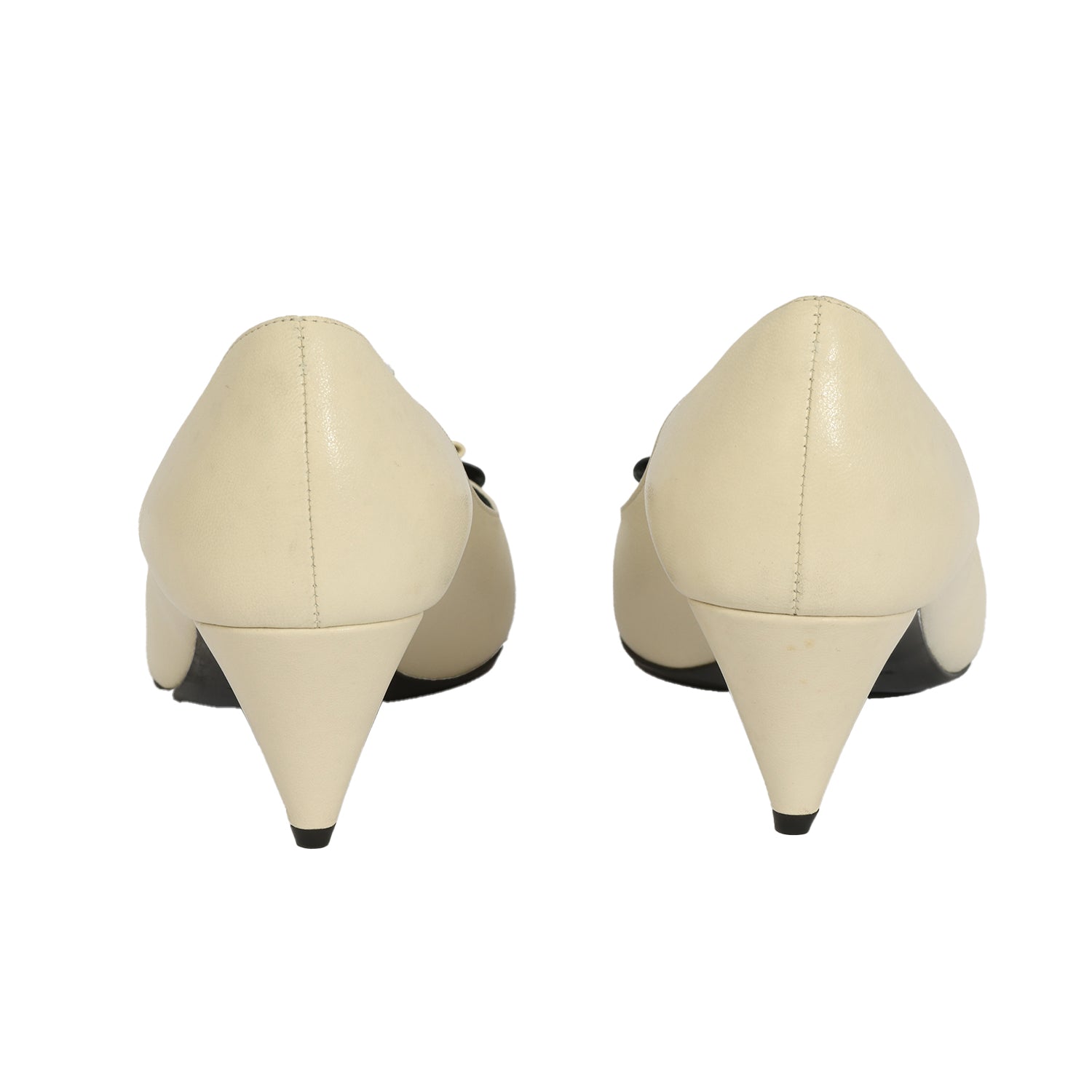 YVES SAINT LAURENT SIZE EU 37.5 ANAIS BOW PUMPS