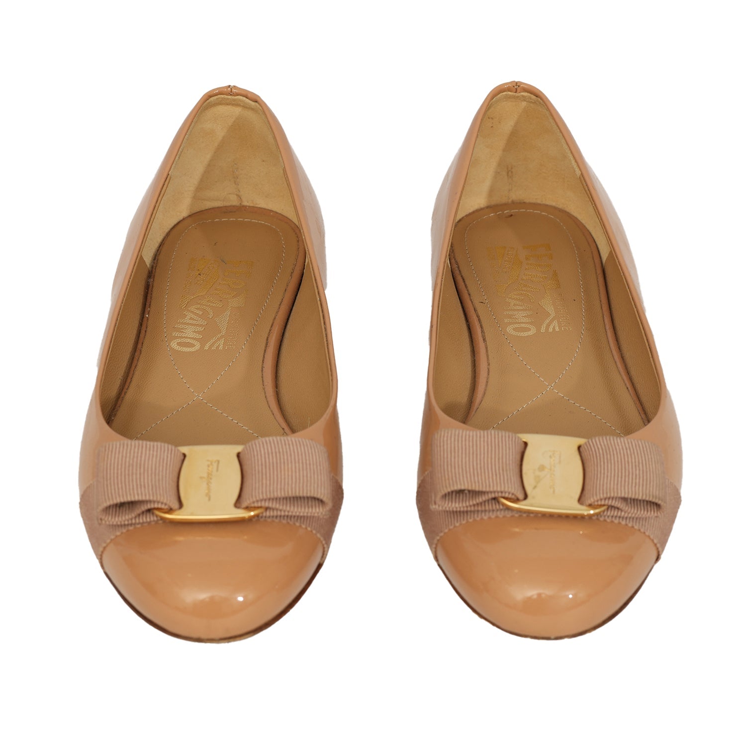SALVATORE FERRAGAMO EU 36/ 5.5D VARINA BALLET FLATS