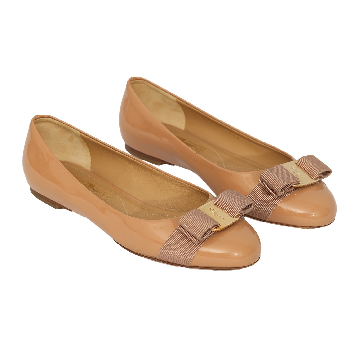 SALVATORE FERRAGAMO EU 36/ 5.5D VARINA BALLET FLATS
