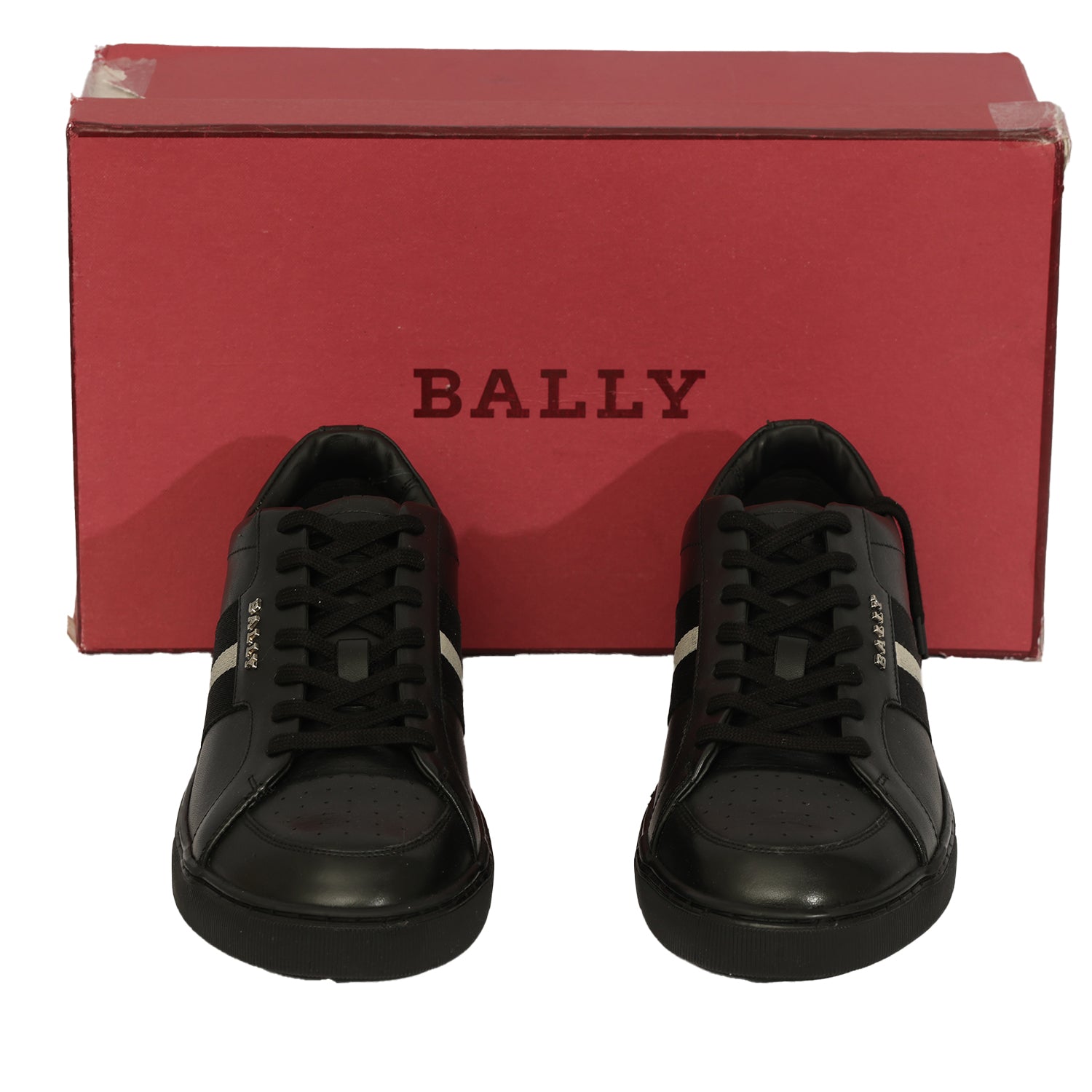 BALLY SIZE EU 41 MOLLY LOW TOP LEATHER SNEAKERS