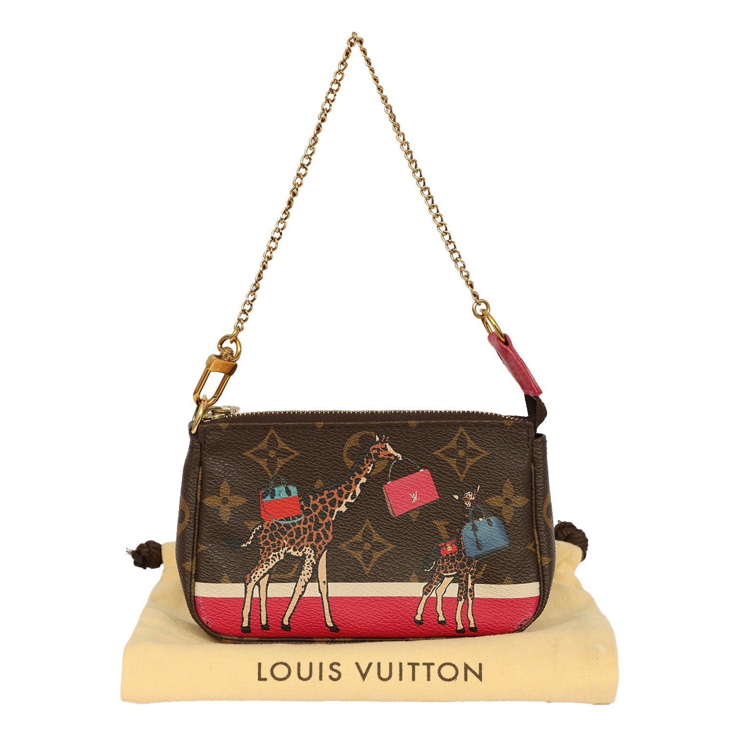 LOUIS VUITTON MONOGRAM CHRISTMAS ANIMATION MINI ACCESSORIES BAG