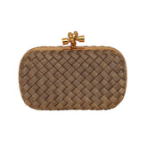 BOTTEGA VENETA METAL INTRECCIATO KNOT CLUTCH