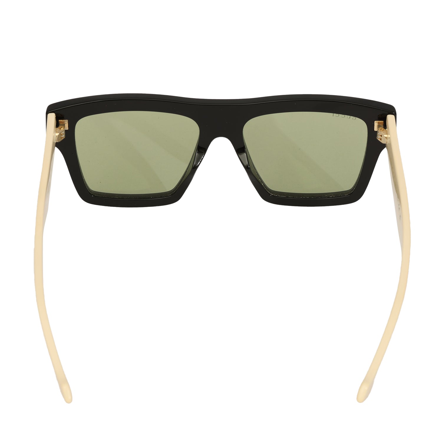 GUCCI BLACK ACETATE SQUARE FRAME SUNGLASSES