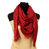 COACH RED MONOGRAM SHIMMER SHAWL