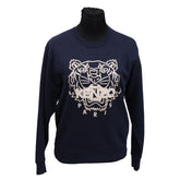 KENZO SIZE-M TIGER EMBROIDERED COTTON SWEATSHIRT
