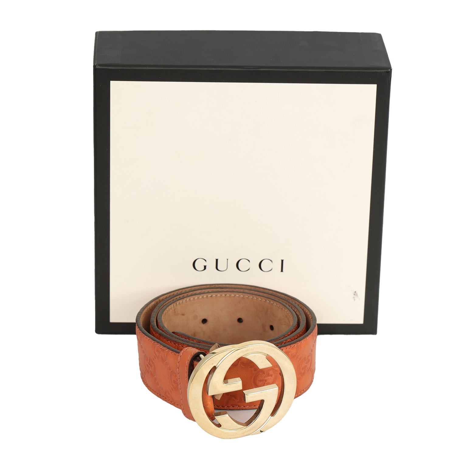 Gucci GG Interlocking Web Buckle Belt