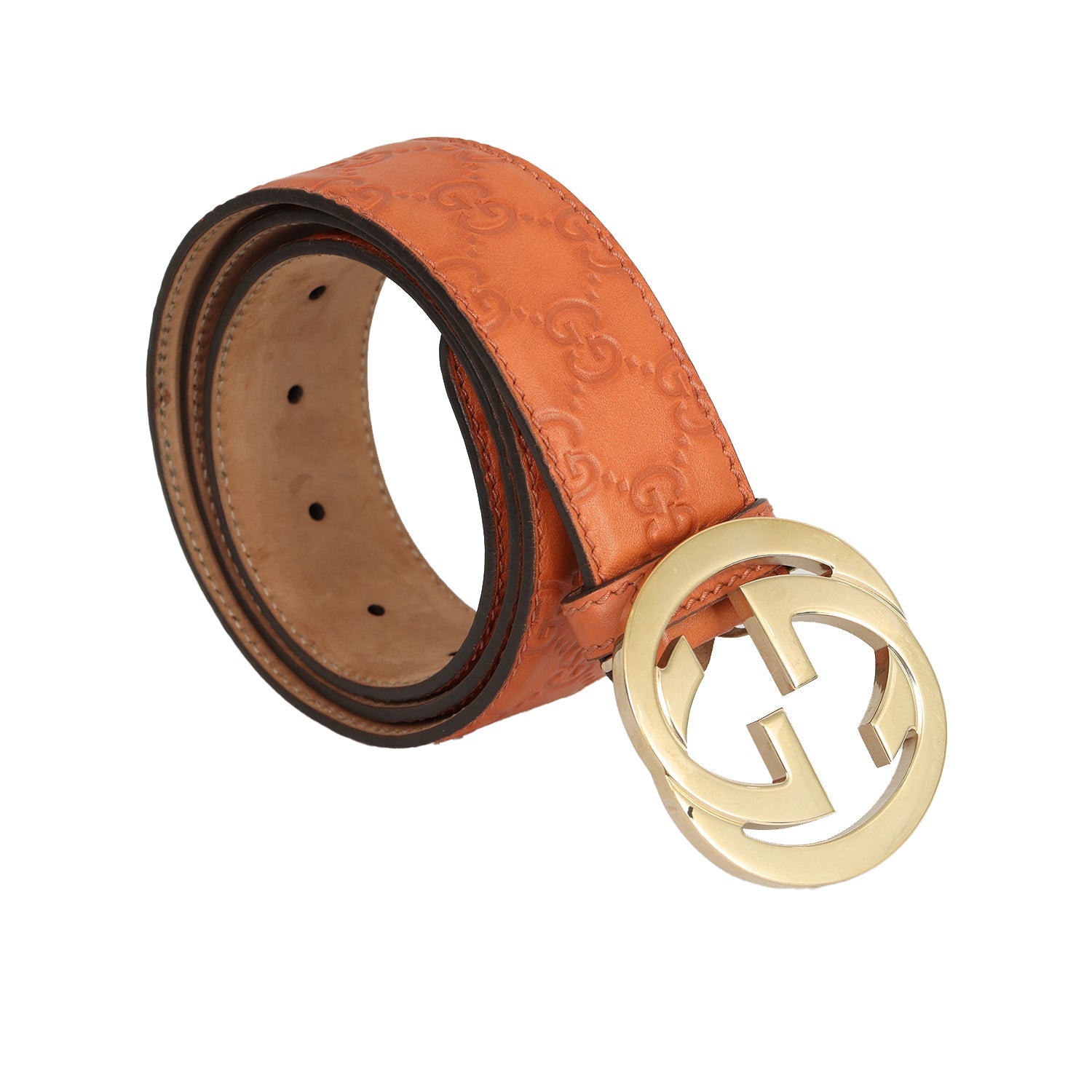 Gucci GG Interlocking Web Buckle Belt